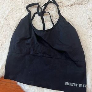 Better Bodies Astoria Seamless Sports Bra Black Size S